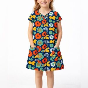 Marimekko x Target girls' cap sleeve dress floral